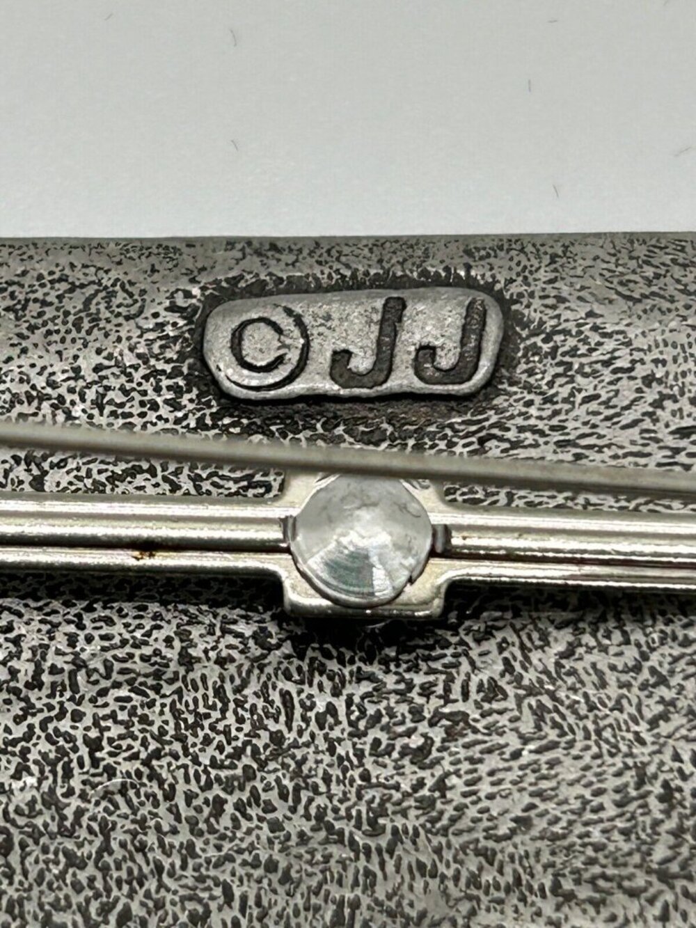 Vintage JJ Teacher Brooch Pewter Math Pin Chalkboard Calculator Charms 2.5 inch - Picture 6 of 7